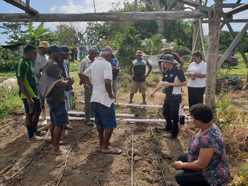 farmers being trained