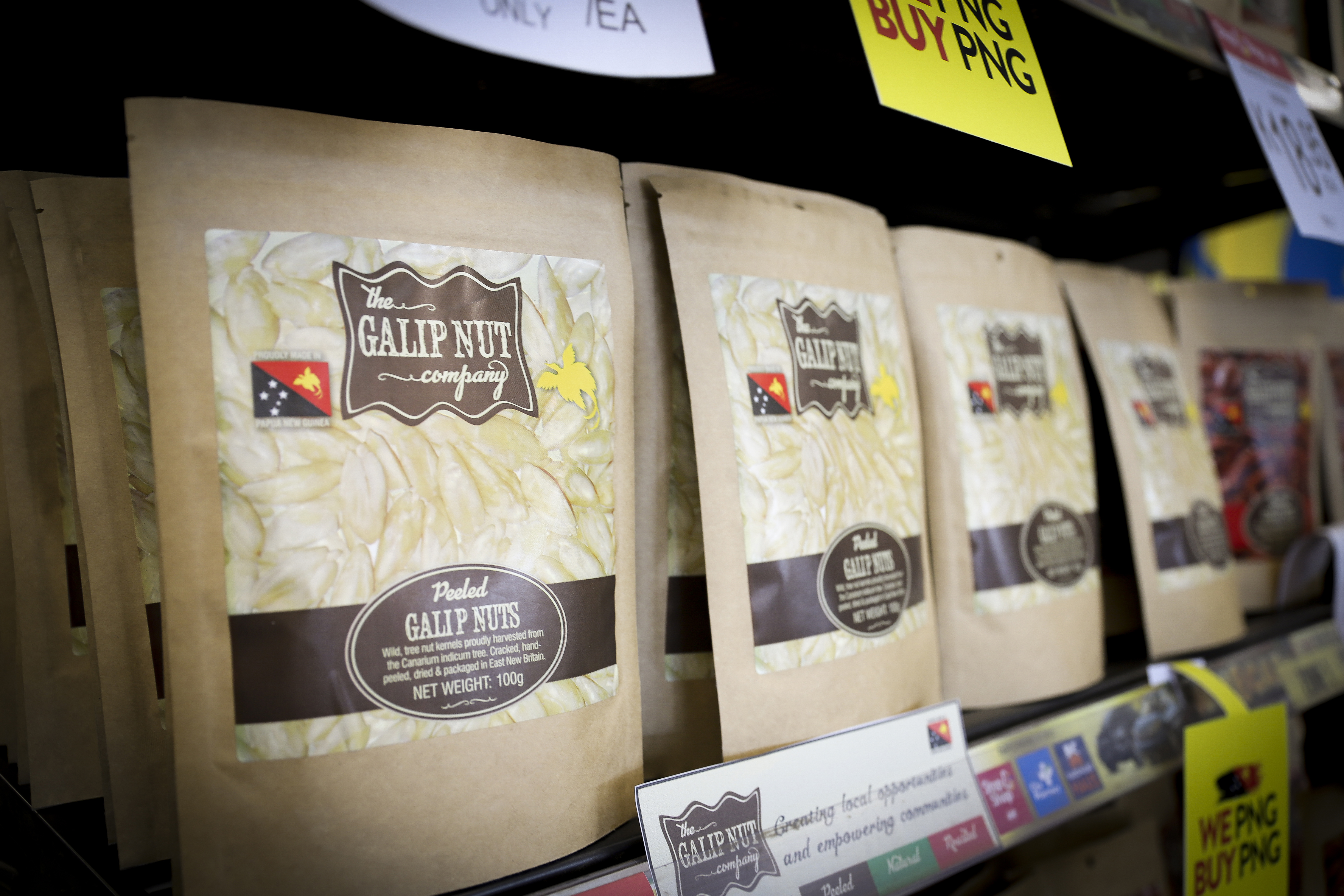 Galip Nut on supermarket shelf