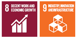 Sustainable development goals - Decent work and economic growth, industry innovation and infrastructure