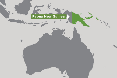 Map of Papua New Guinea