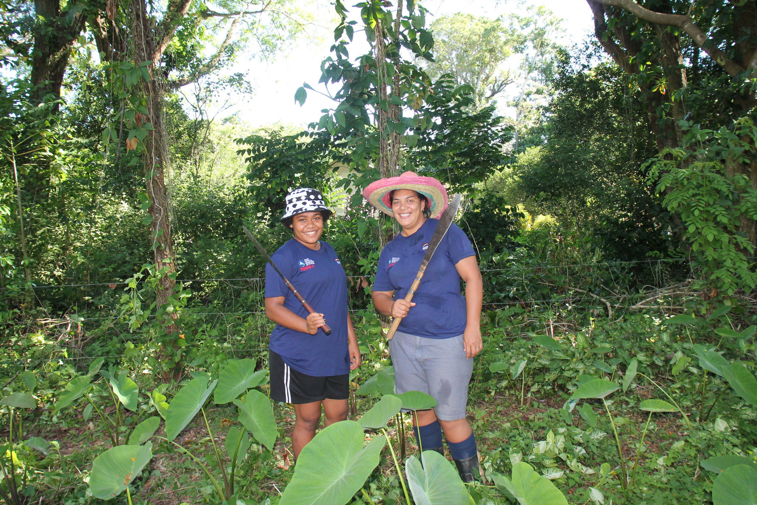 One of the newest members of NWC, Mrs Anaseini Sisi (right) says the agroforestry project gave her a lifeline after she lost her job in the tourism industry because of the COVID-19 pandemic.