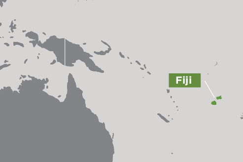 Map of Fiji