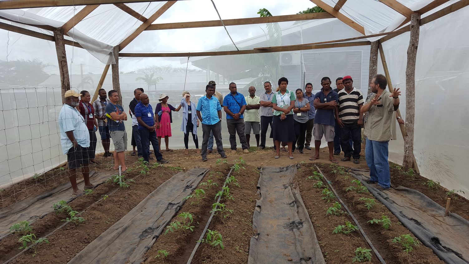 An ACIAR-led project is supporting local pacific farmers with a protected cropping system that enables them to produce off-seasonal vegetables.