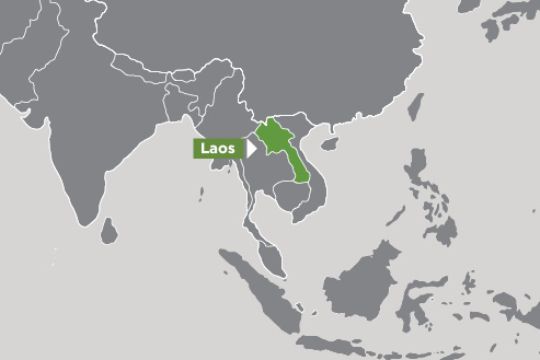 Map of Laos