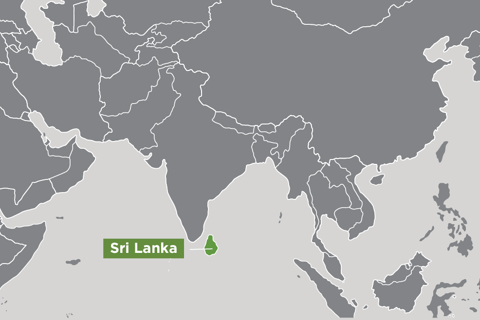 Map of Sri Lanka