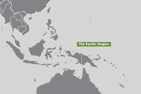 Map of the Pacific region