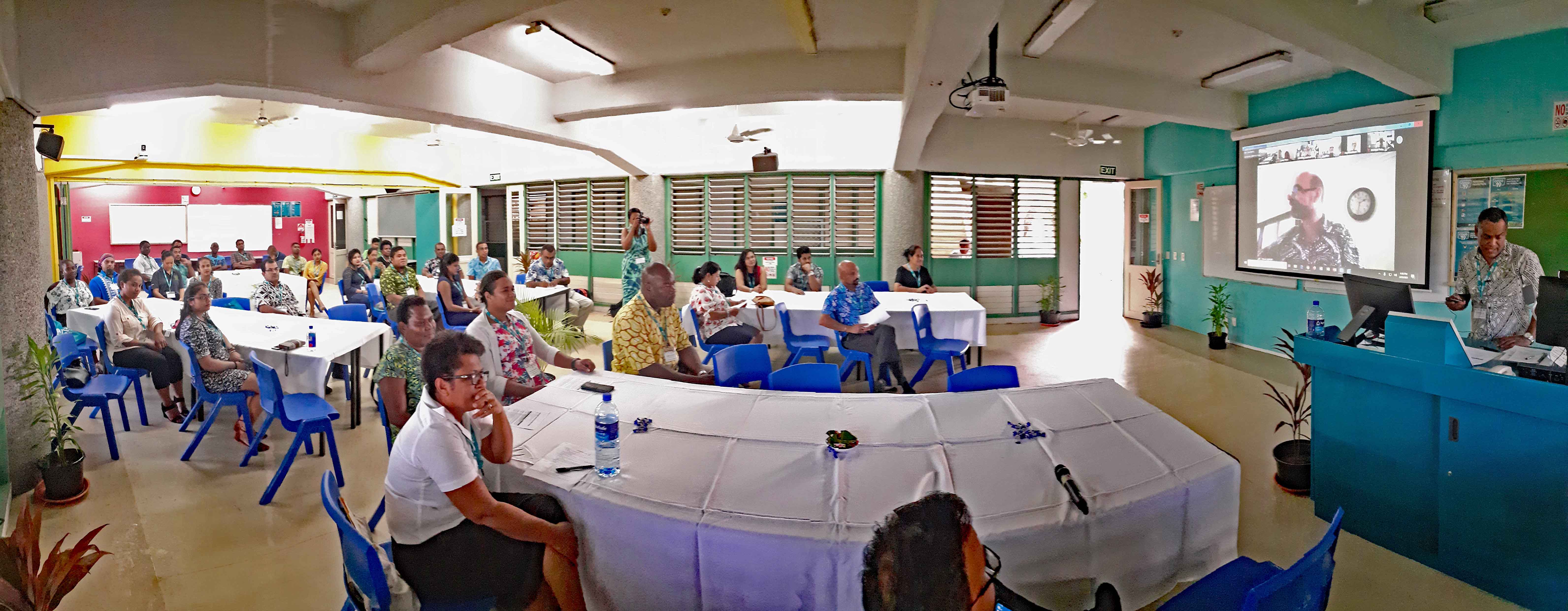 PASS scholars participate in an induction session before commencing their study. Photo: Richard Markham.