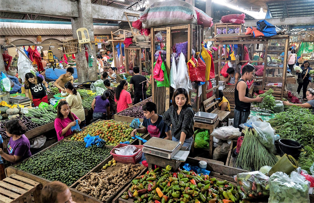 Public market in Mindanao, Philippines. 