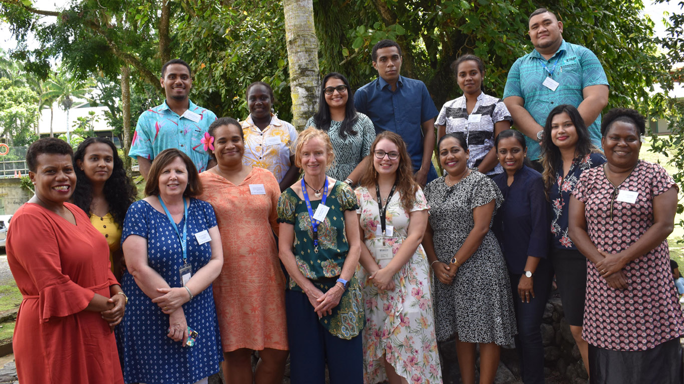 Group shot in Fiji