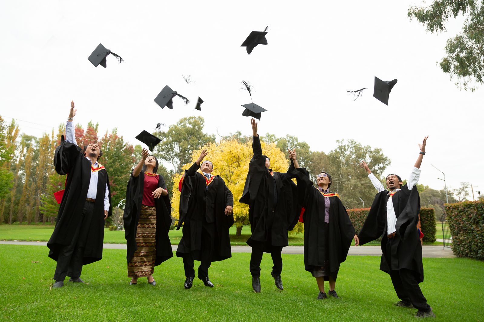 graduates celebrating 