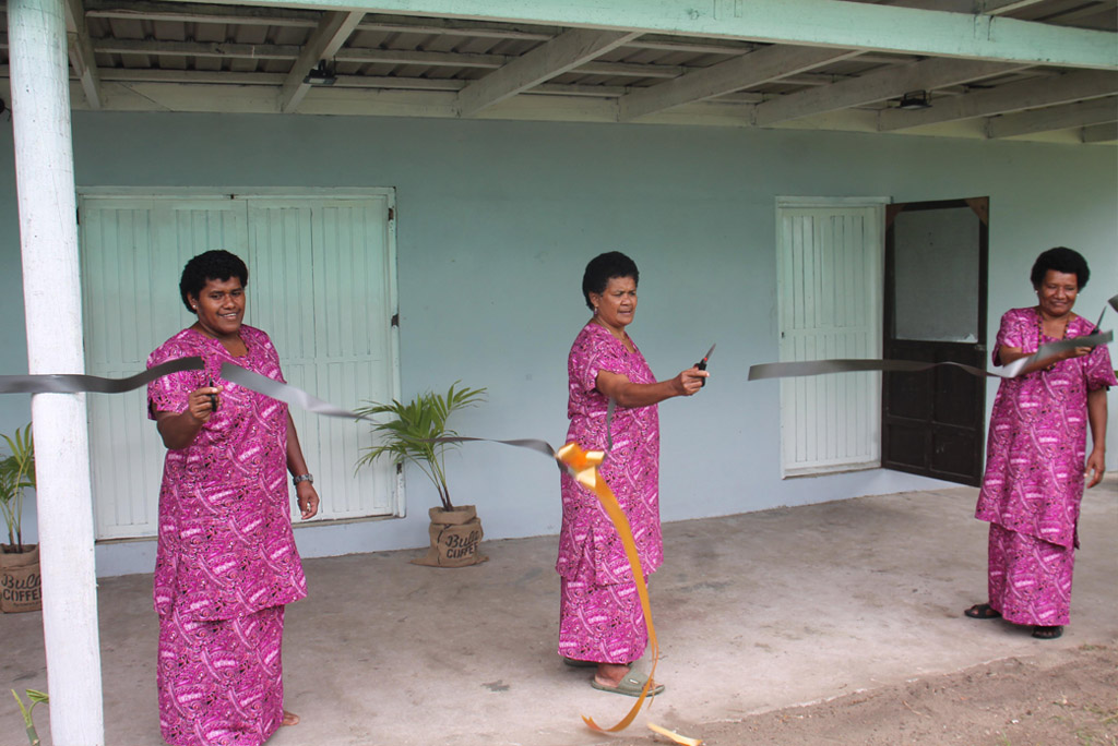 Local women of Nadroga Navosa officially launch Bula Coffee in Sigatoka, Fiji.