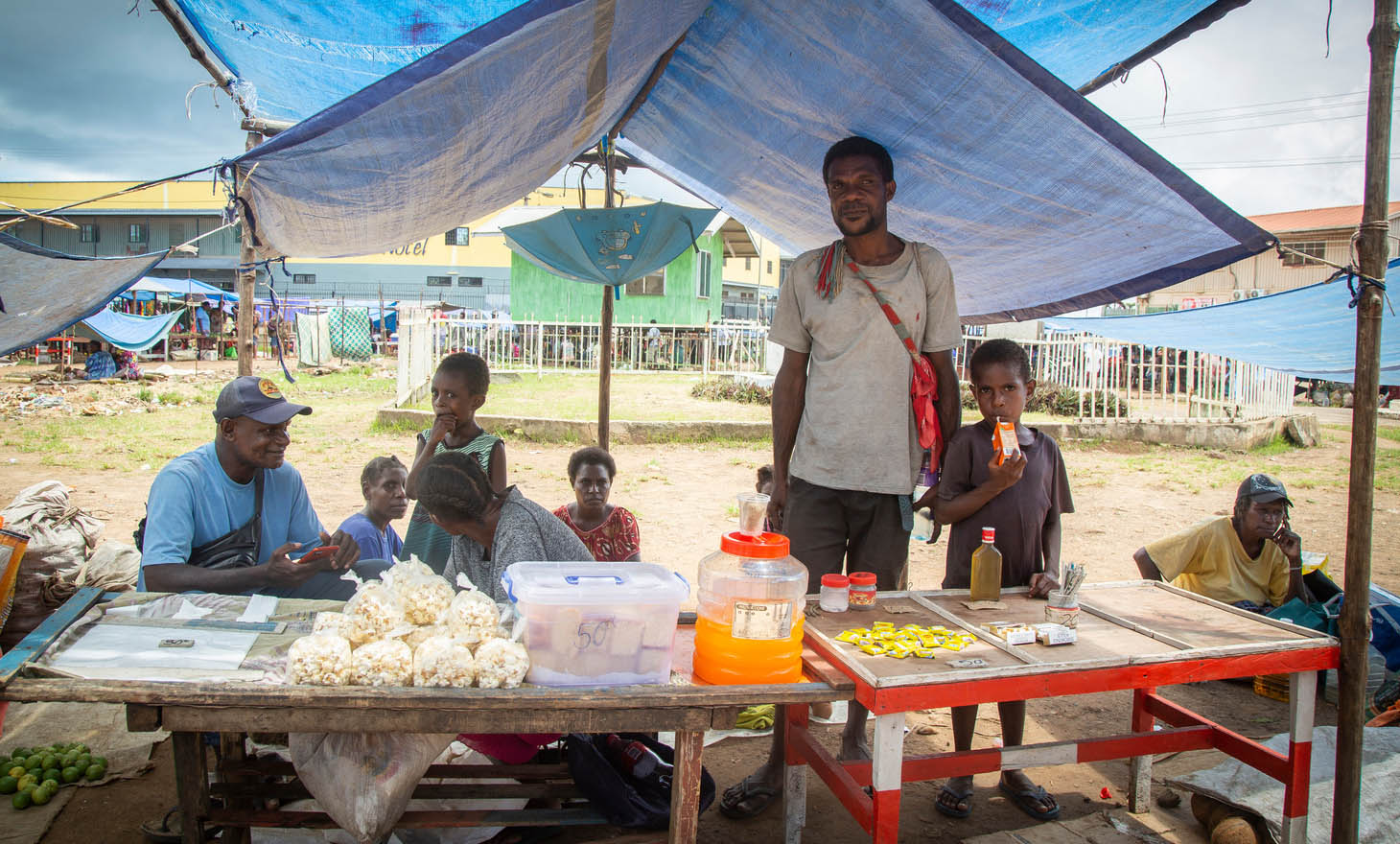 Pahoturi youth leader and Family Farm Team (FFT) participant Simron Miller. Simron is both implementing teachings from the FFT training and will soon be conducting the training in his village, especially among youth.