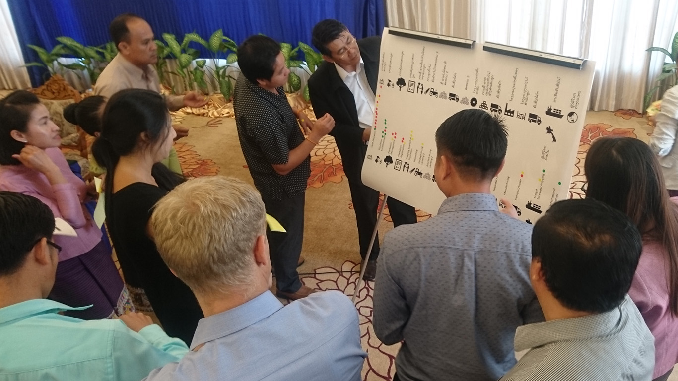 Stakeholders in brainstorming session at a plantation policy forum supported by ACIAR-funded forestry projects.