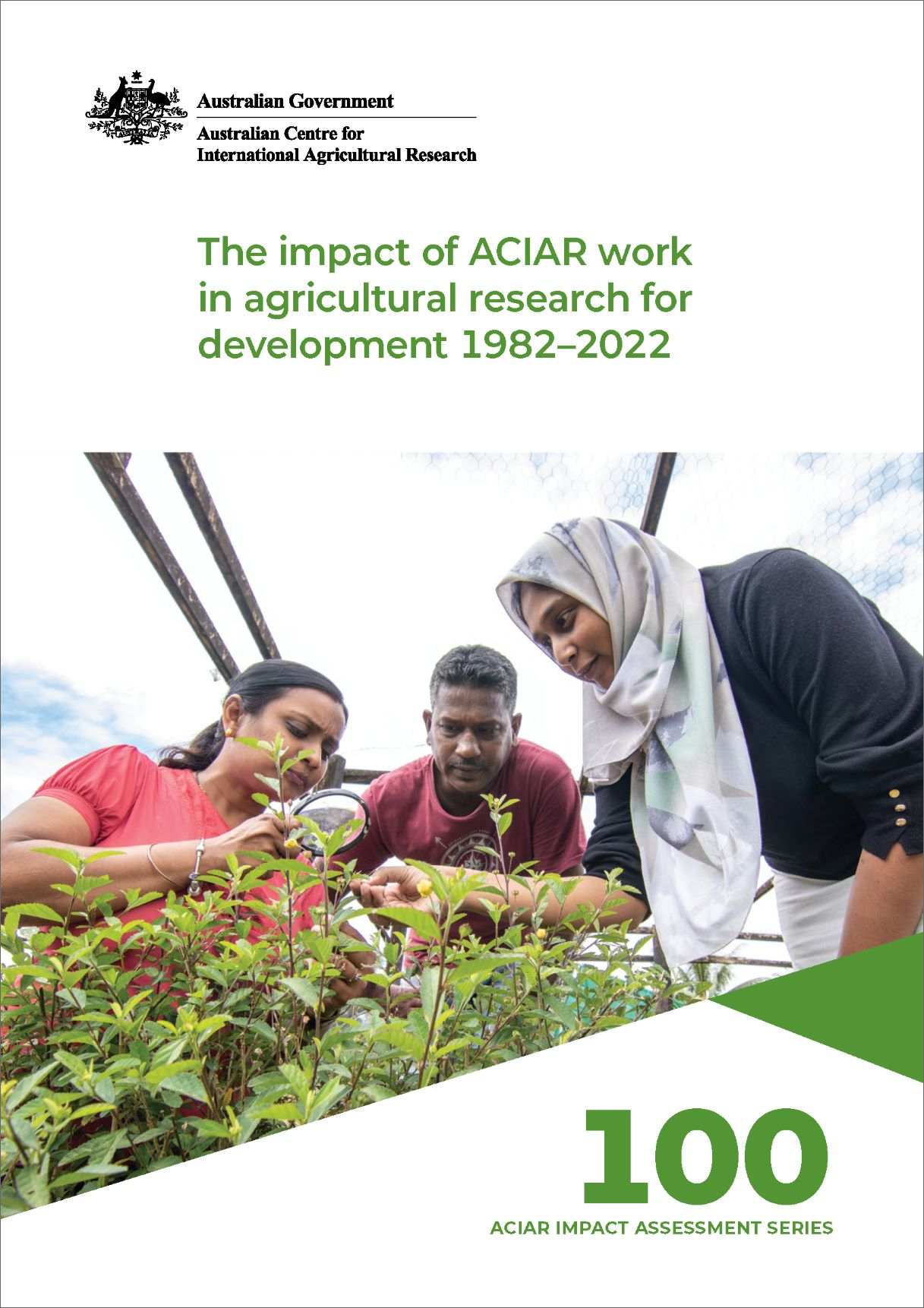 Cover of impact assessment 100