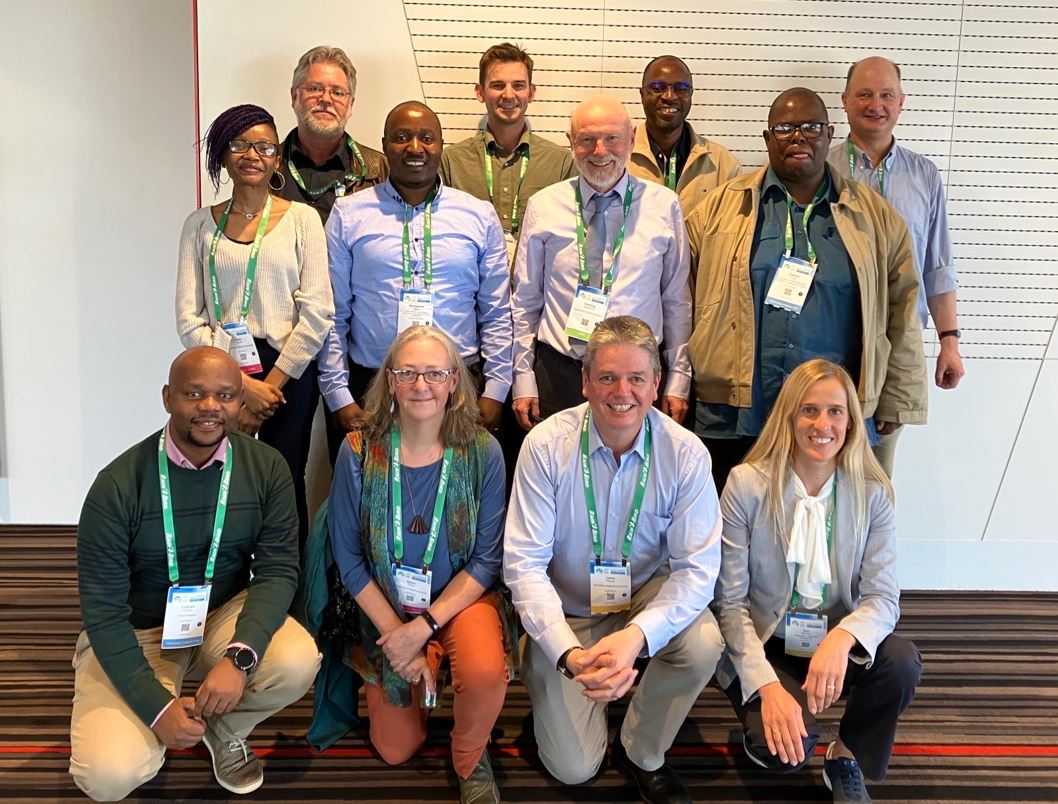 TISA project leader Prof Jamie Pittock (front row, right centre) with project staff at the recent International Commission on Irrigation and Drainage congress in Adelaide.
