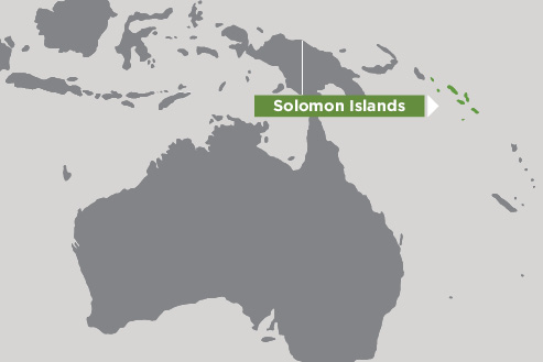 map of Solomon Islands