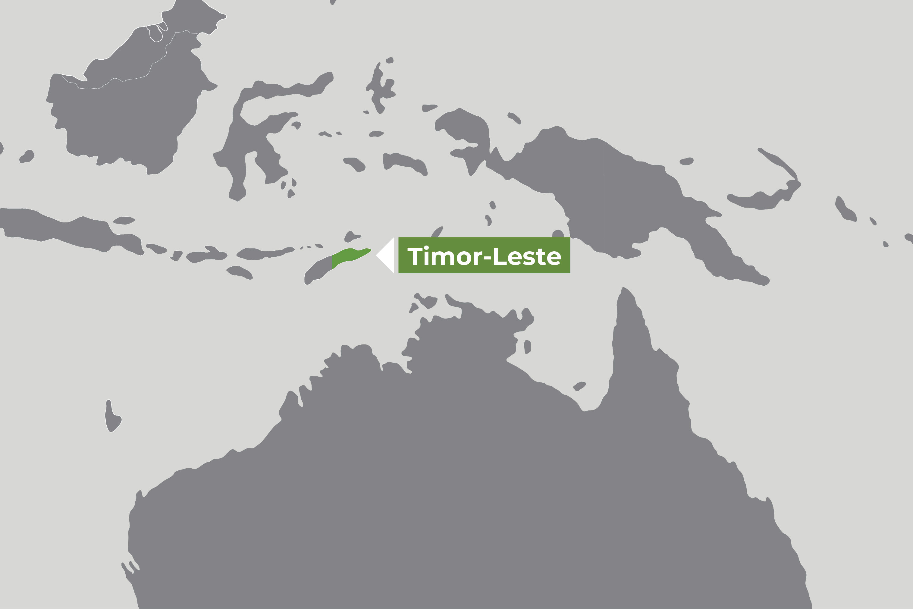 map showing some countries of the Pacific, Timor-Leste, and Australia