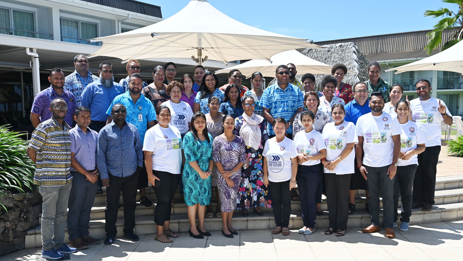 Group of people at launch of AMR project