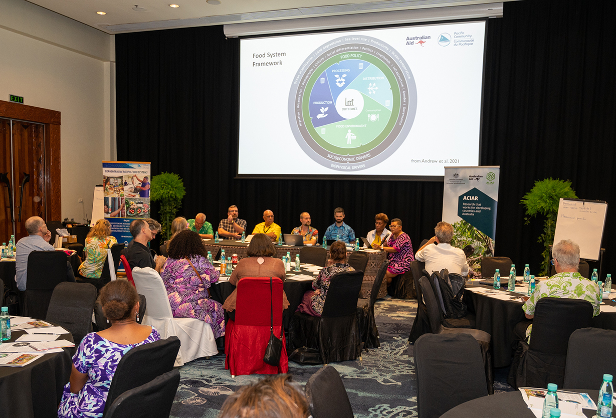 Panel and attendees at Pacific Week of Agriculture and Forestry Side Event