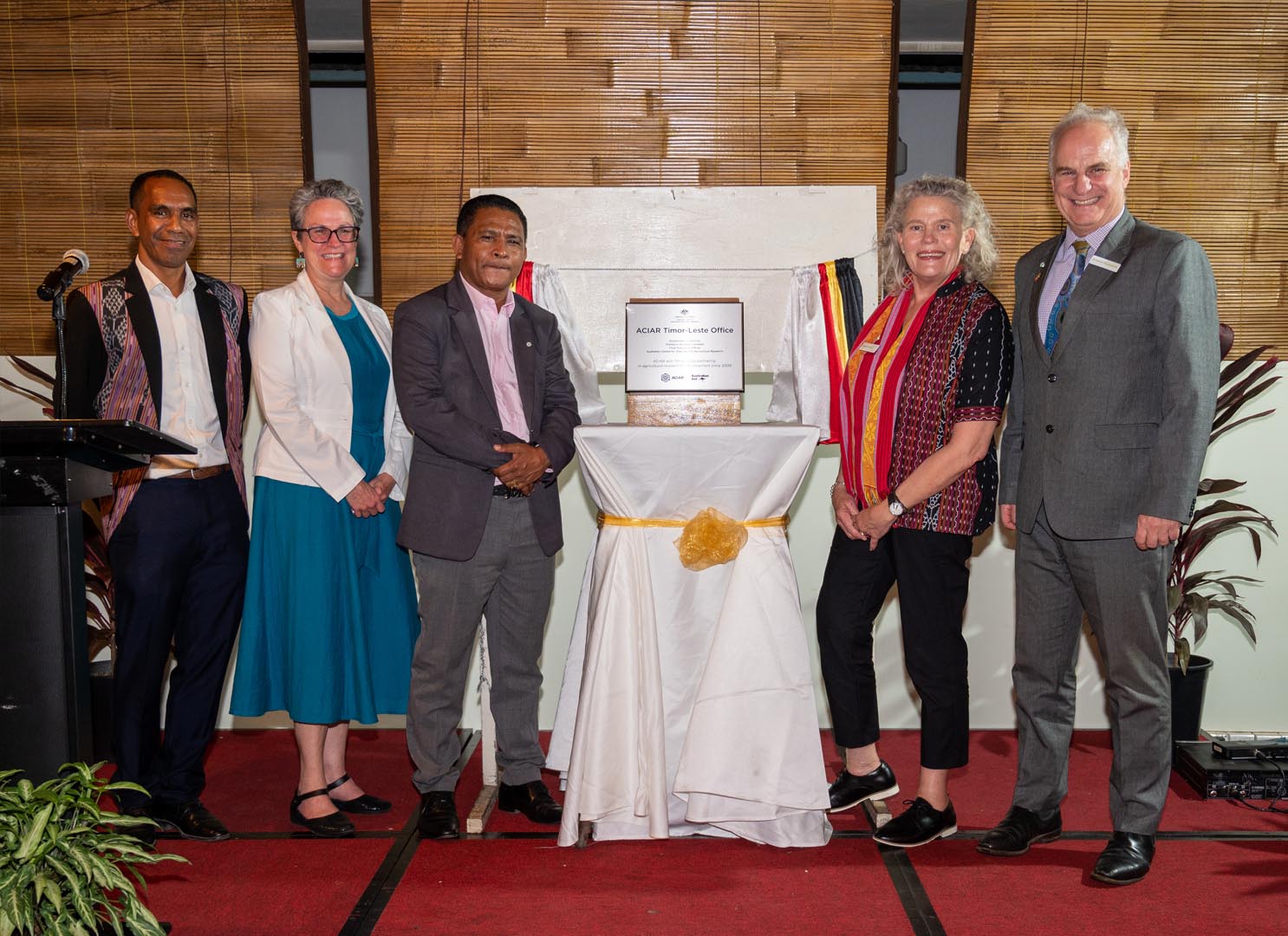 Unveiling of the ACIAR office in Timor Leste 