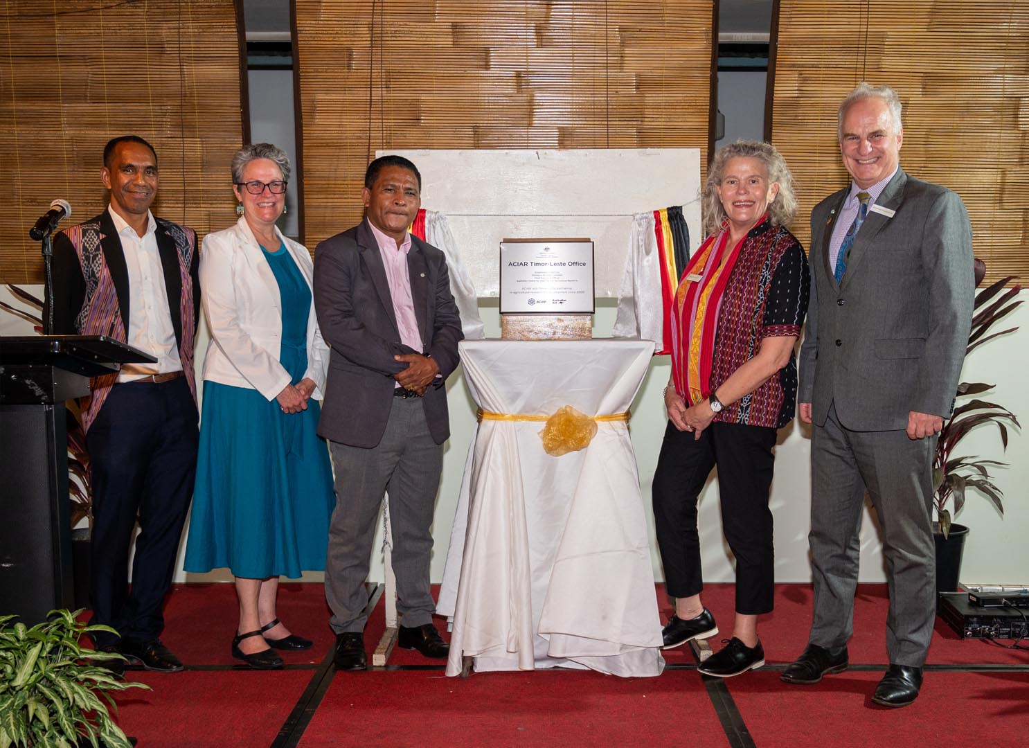 Unveiling of the ACIAR office in Timor Leste