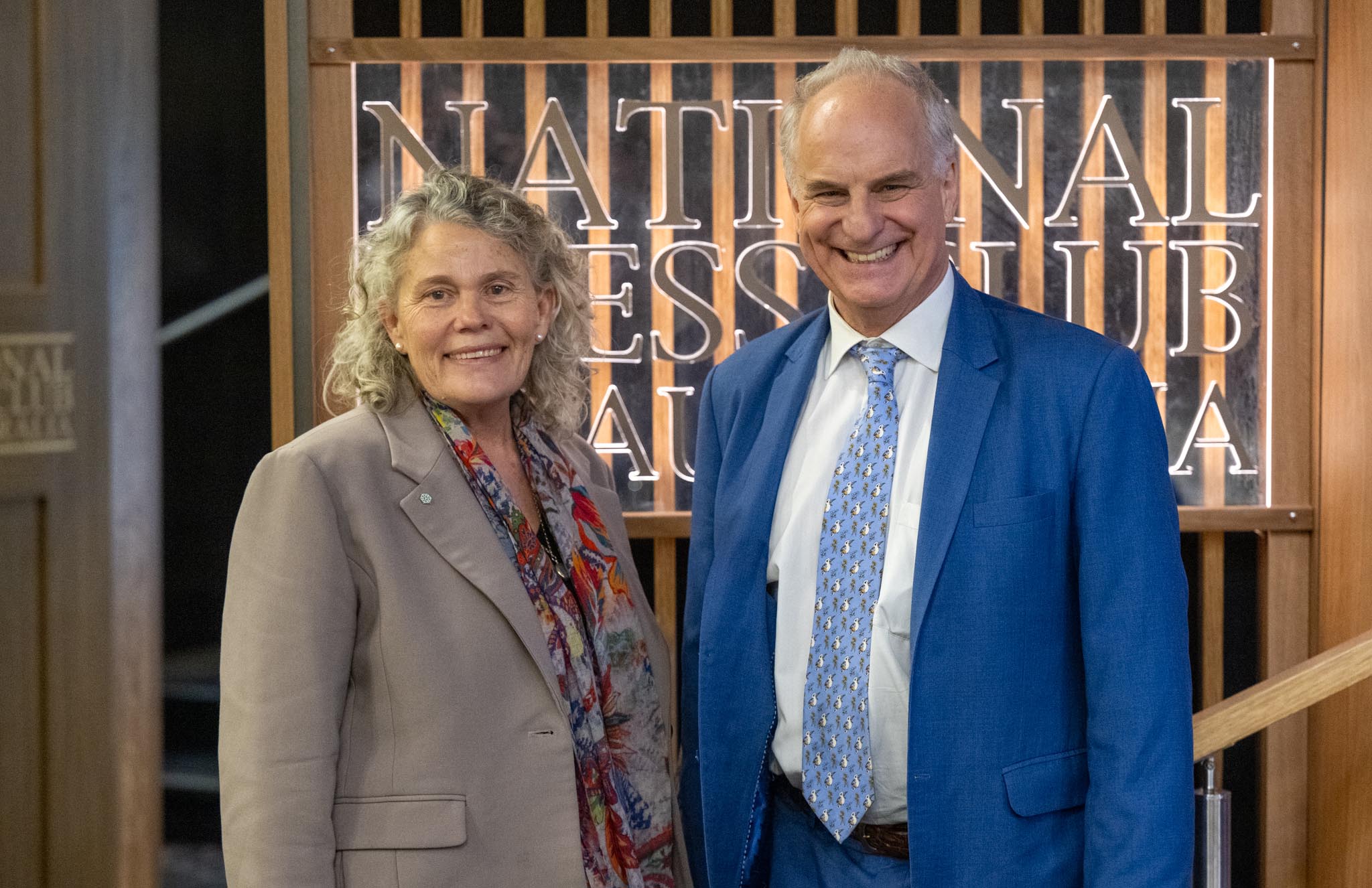 Fiona Simson and Andrew Campbell at National Press Club