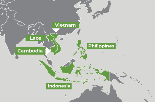 Map-of-Cambodia-Laos-Vietnam-Philippines-Indonesia