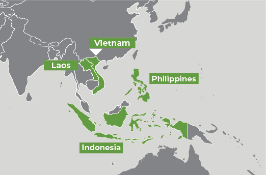 Map-of-Laos-Vietnam-Philippines-Indonesia