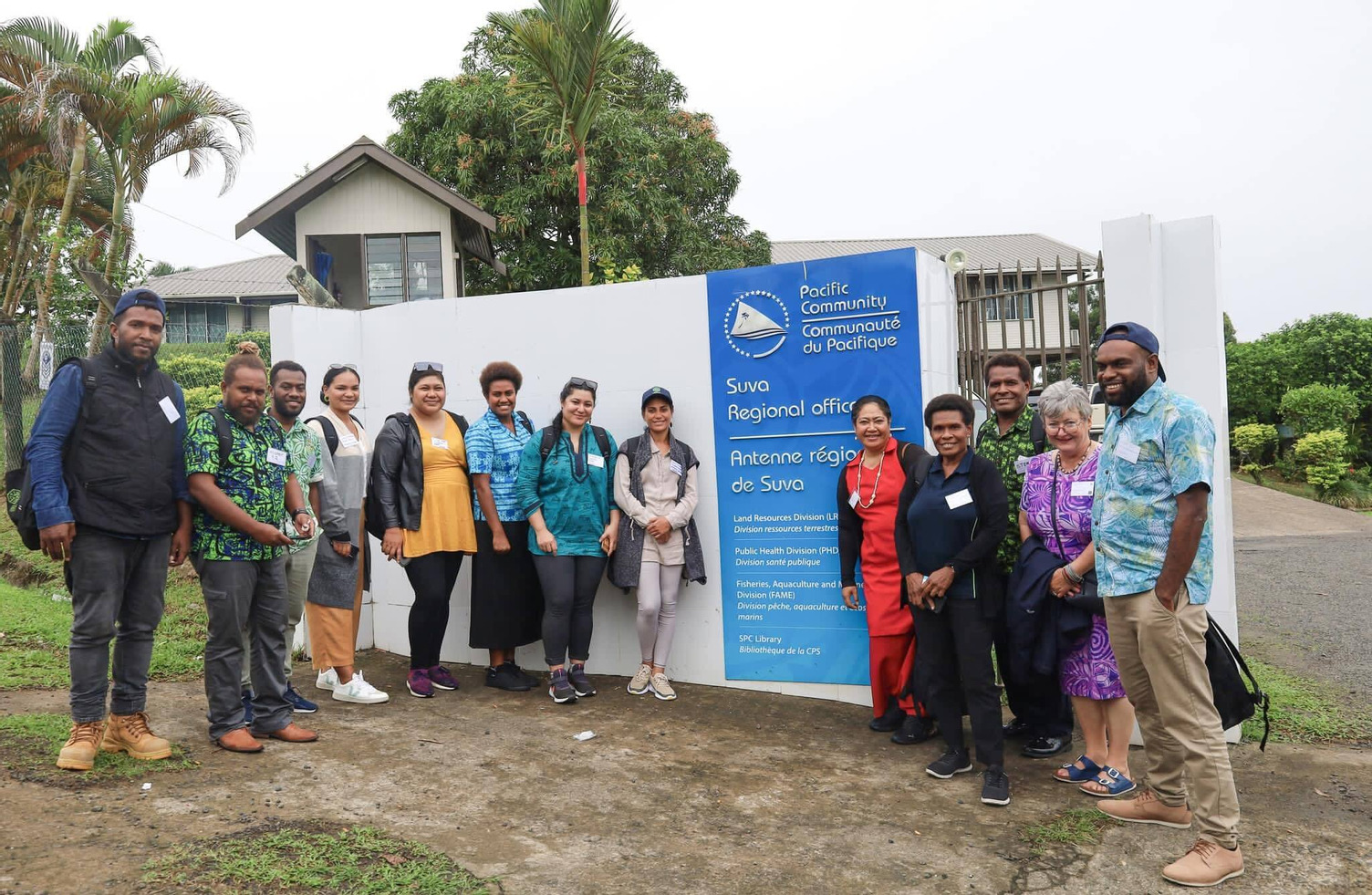 The Pacific cohort of the JDF scholars at SPC's Land and Resources Division in Suva, Fiji.