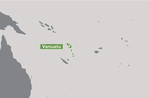 map of Vanuatu