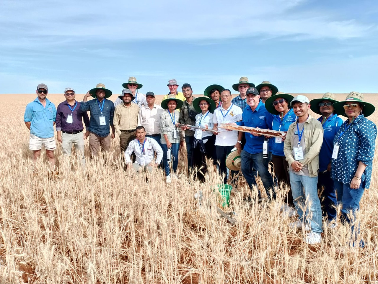 The Rupantar project team on tour in the Northern Mallee of South Australia.
