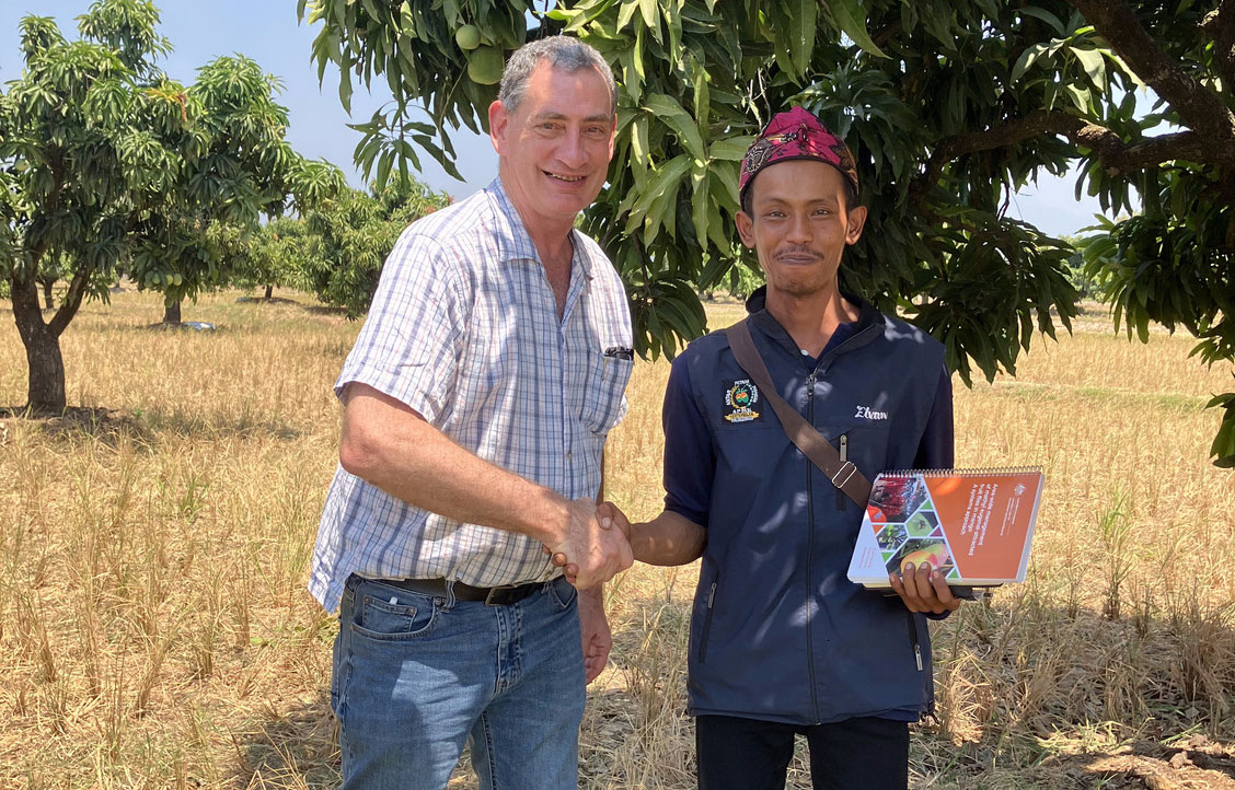 Mr Stefano De Faveri and Mekarjaya Village Mr Elvan