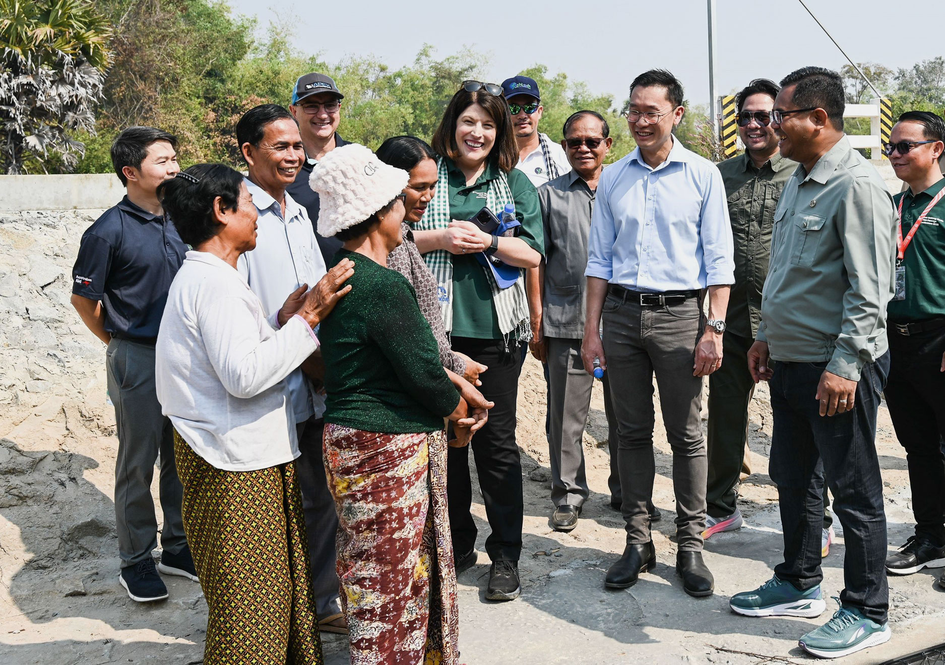 ACIAR CEO Professor Wendy Umberger visiting the Sleng Fishway in Siem Reap, Cambodia