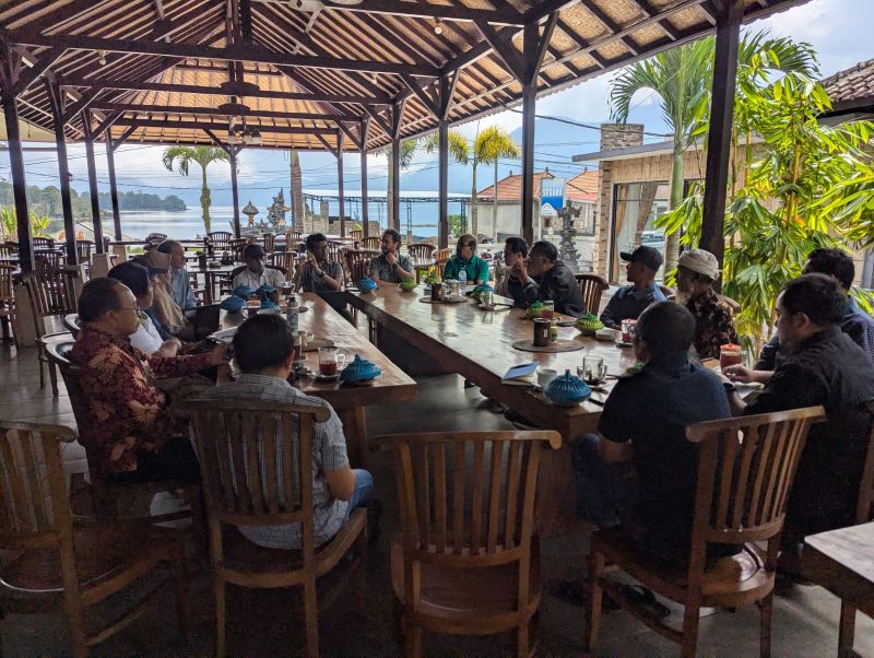 Project team engages with community representatives and customary leaders in Bali, Indonesia.