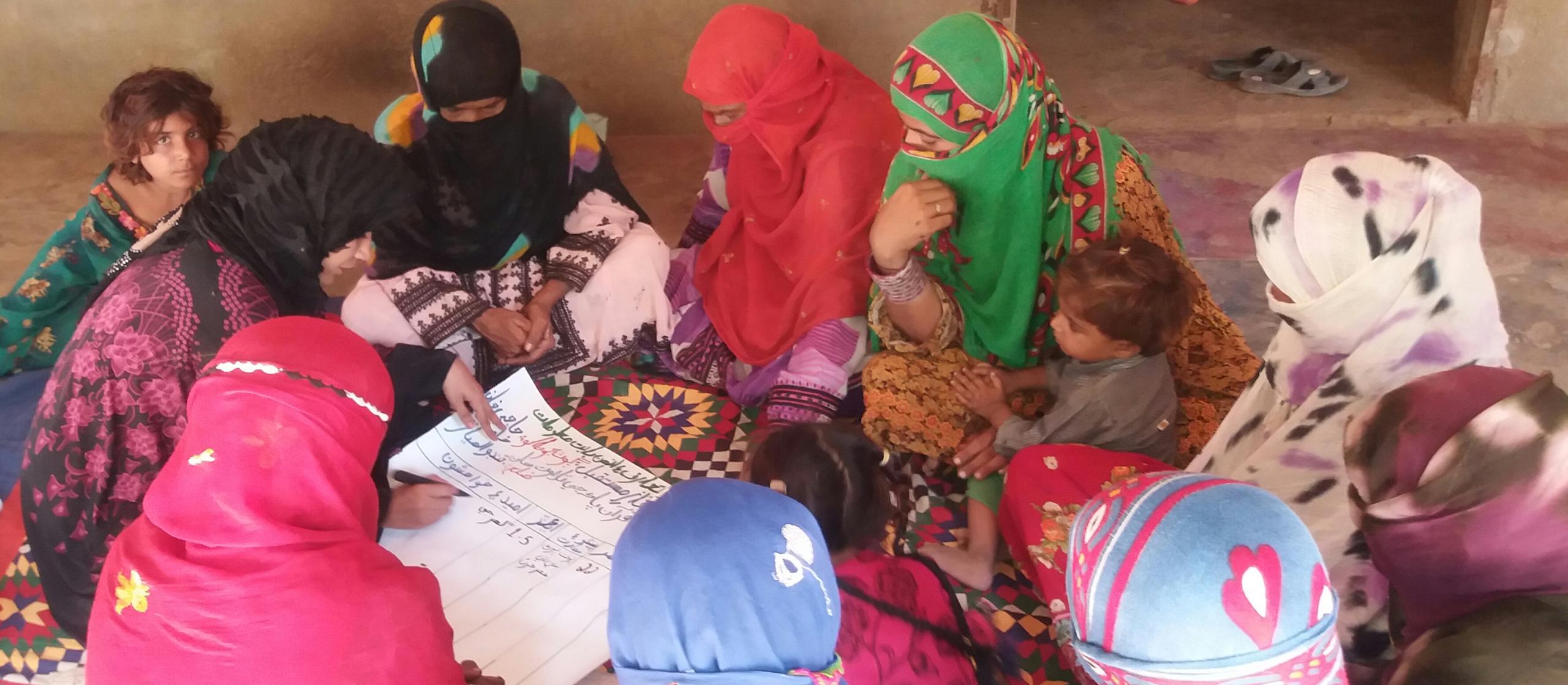 colourful group of women