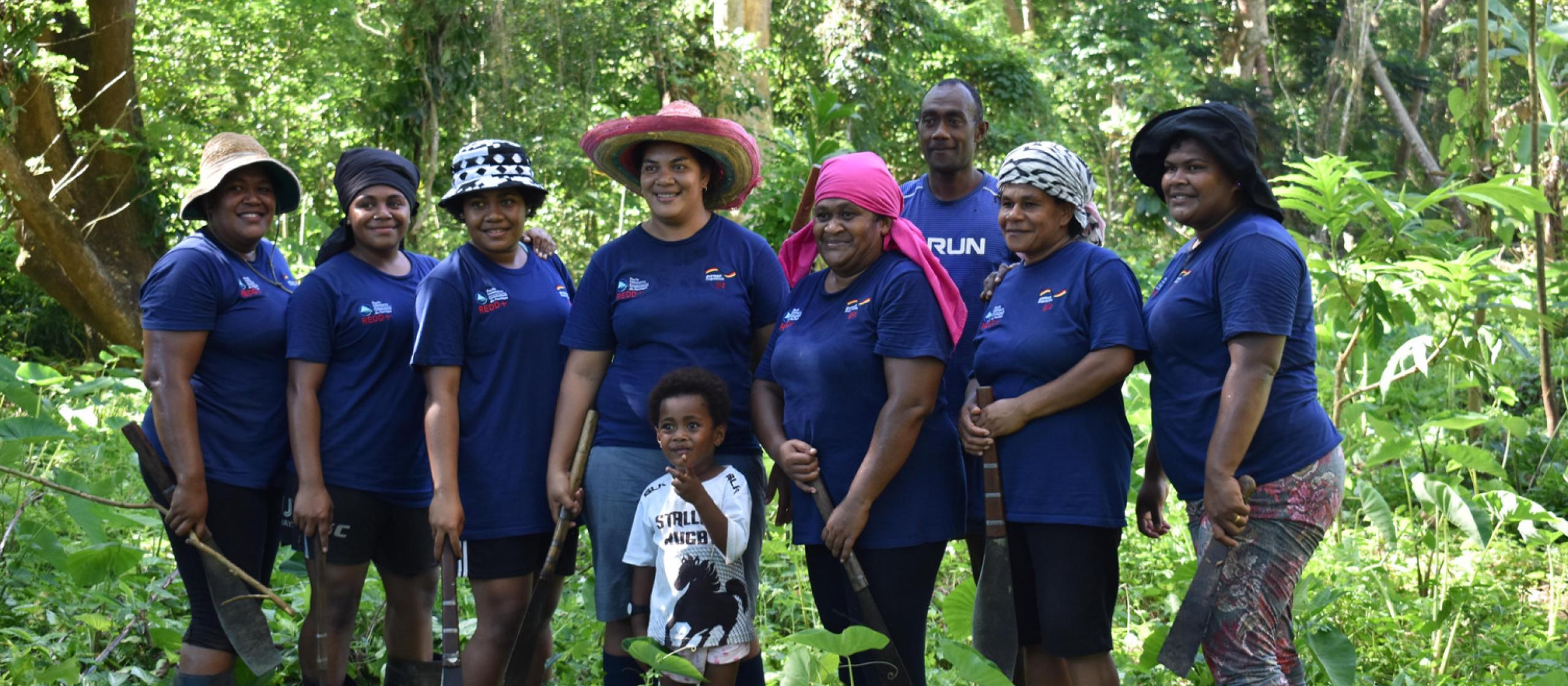 The NWC members pose for a photo. Due to the results the women are achieving, the village has increased the agroforestry acreage from one acre to ten acres in just four years. 