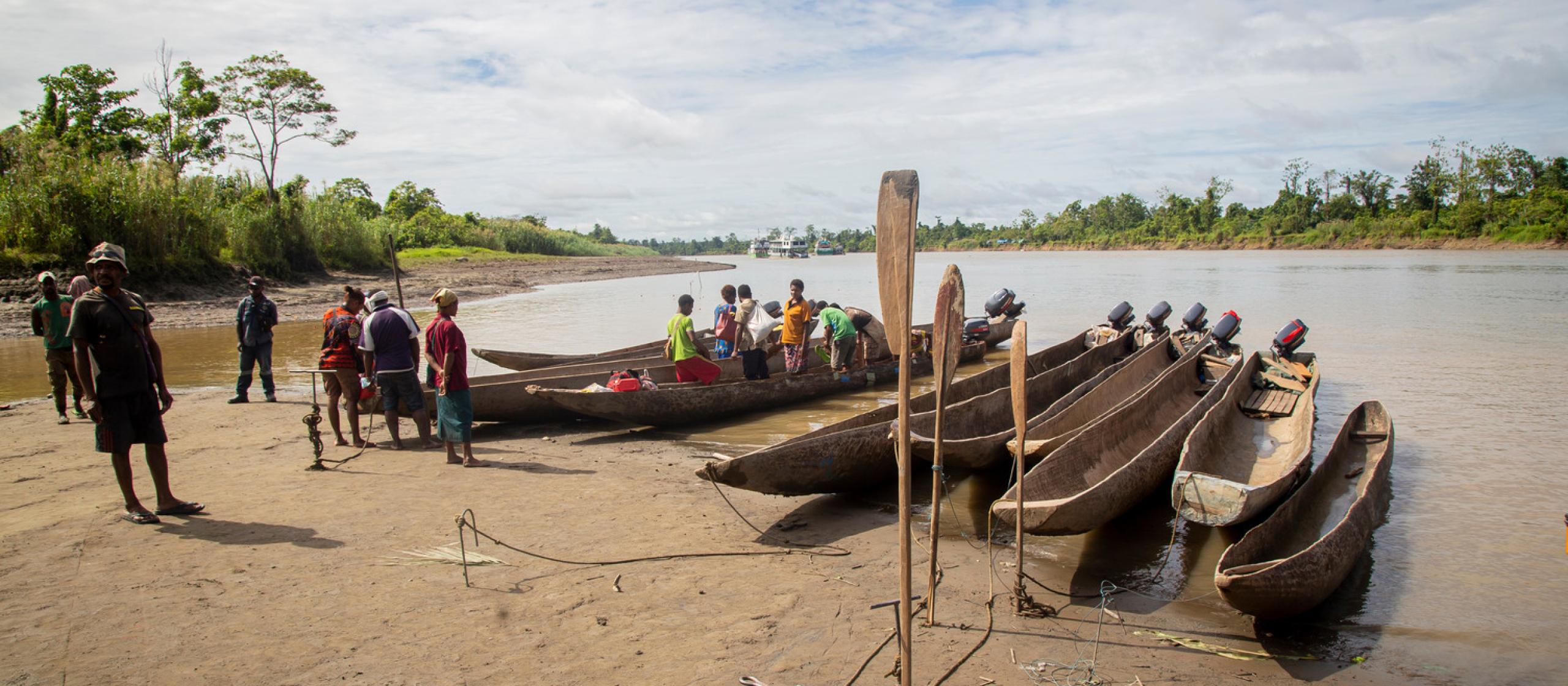 Western Province fishing boats in PNG