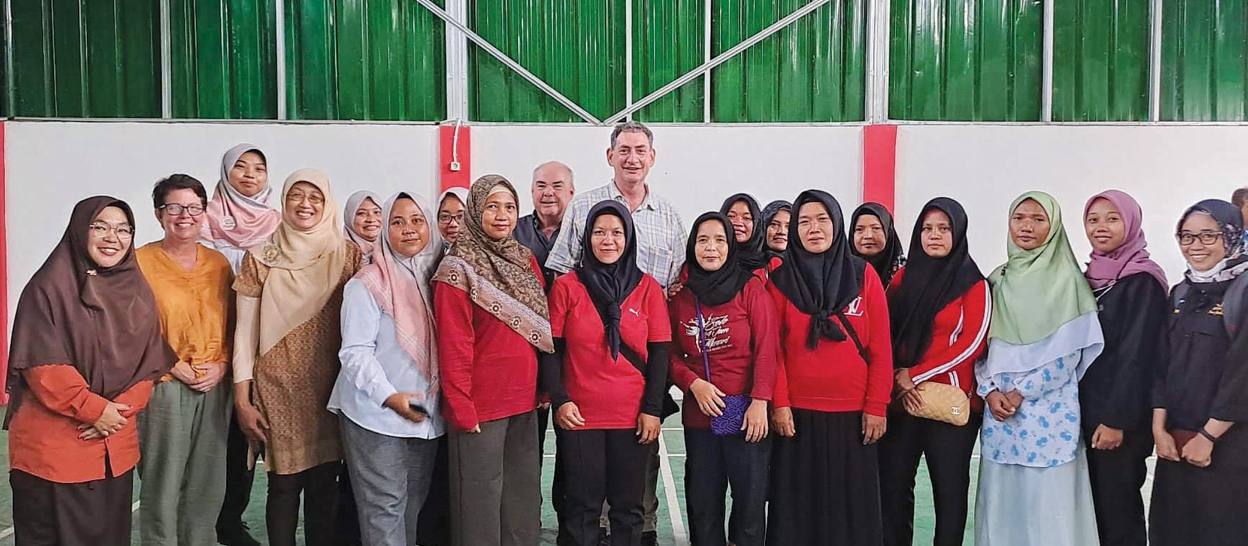 A group of women standing together