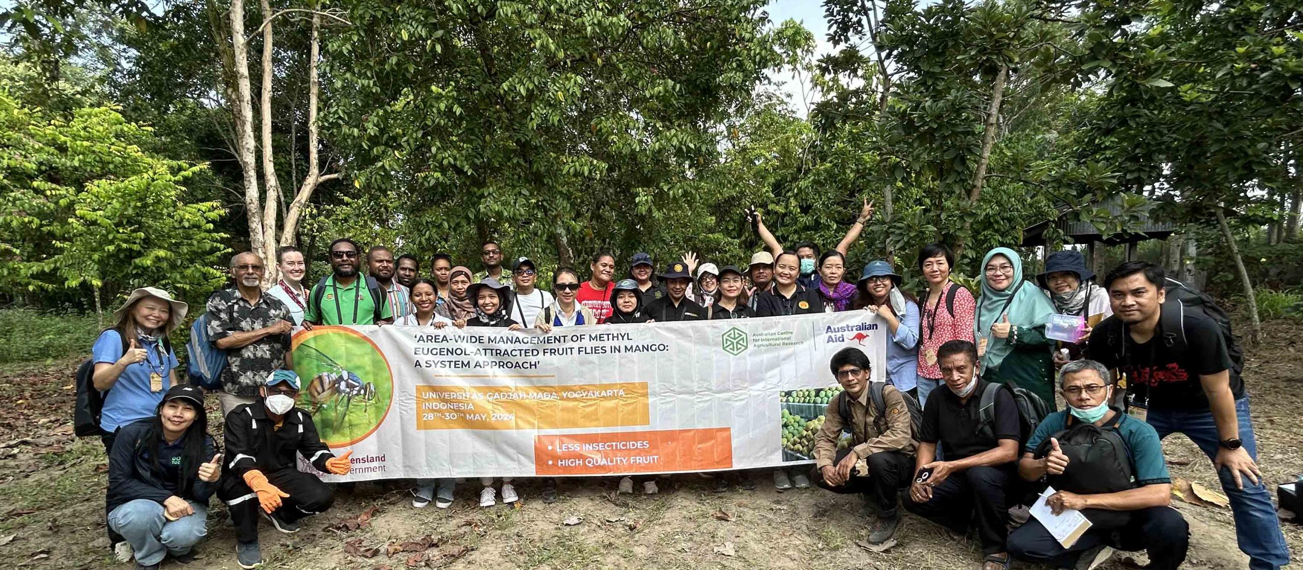 Workshop participants in Indonesia as part of an ACIAR-funded project to develop area-wide management approaches for fruit flies.