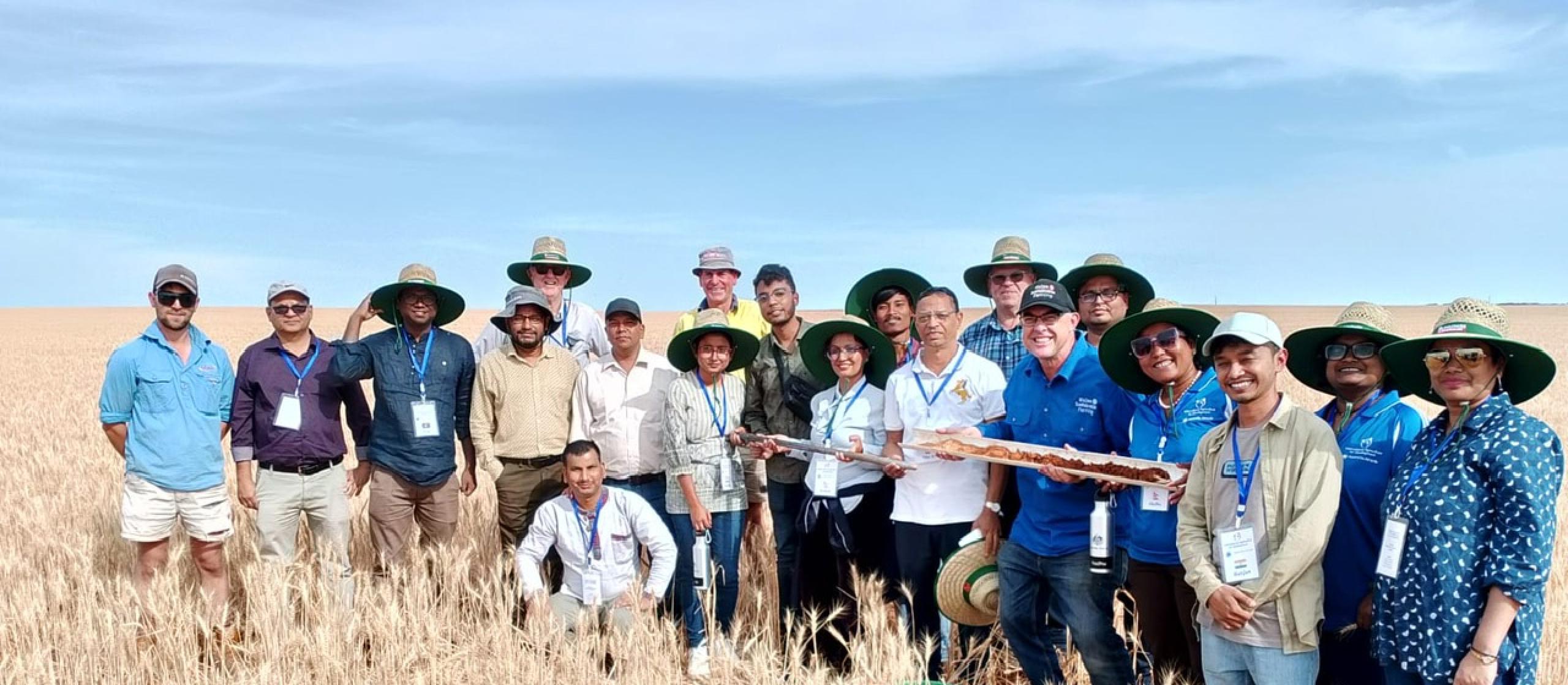 The Rupantar project team on tour in the Northern Mallee of South Australia.