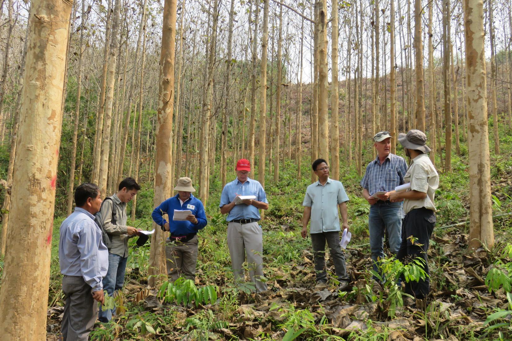 A group of farmers in discussion