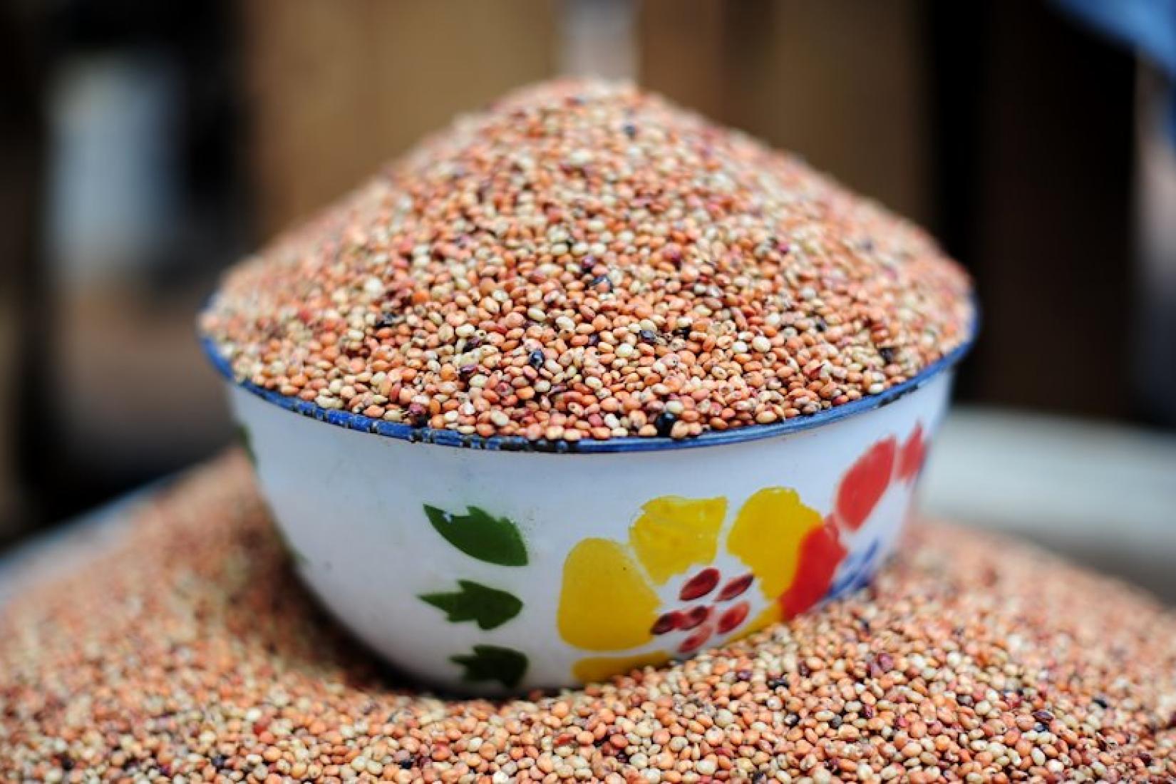 Sorghum at Sawla market in Ghana’s Northern Region. Credit: Neil Palmer CIAT