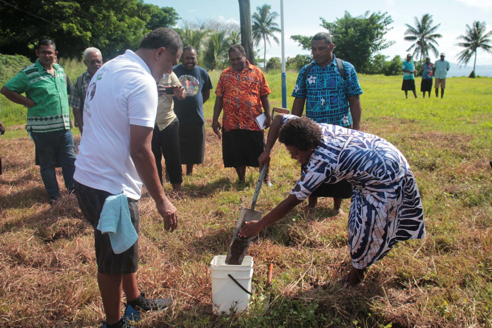 Under the ACIAR supported soils project, Dr Lal and Dr Iramu are working with the agricultural ministries and farmers in the Pacific to ensure that soil knowledge is enhanced and provides a reliable foundation for sustainable intensification of agricultural systems