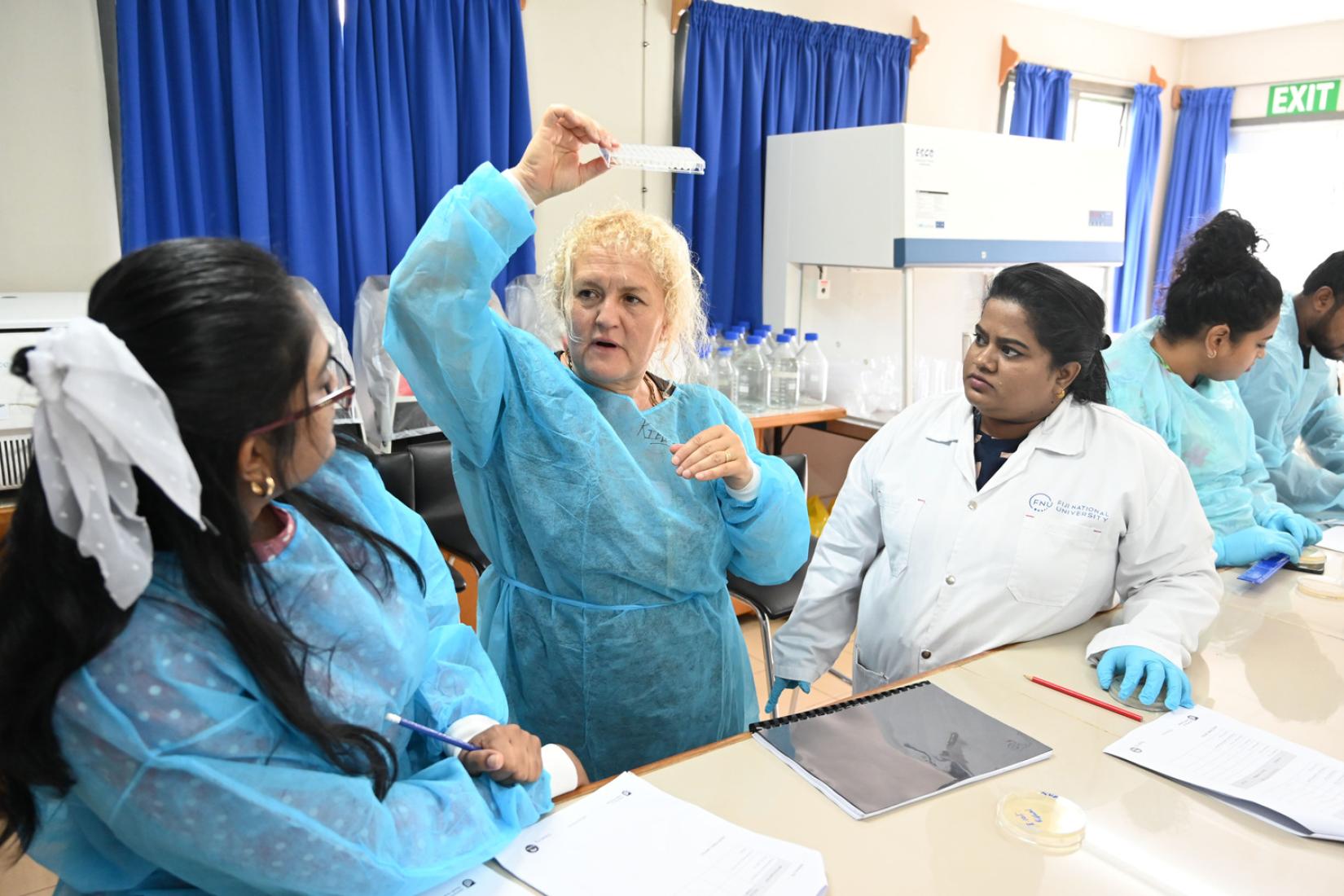 Female scientists in Fiji