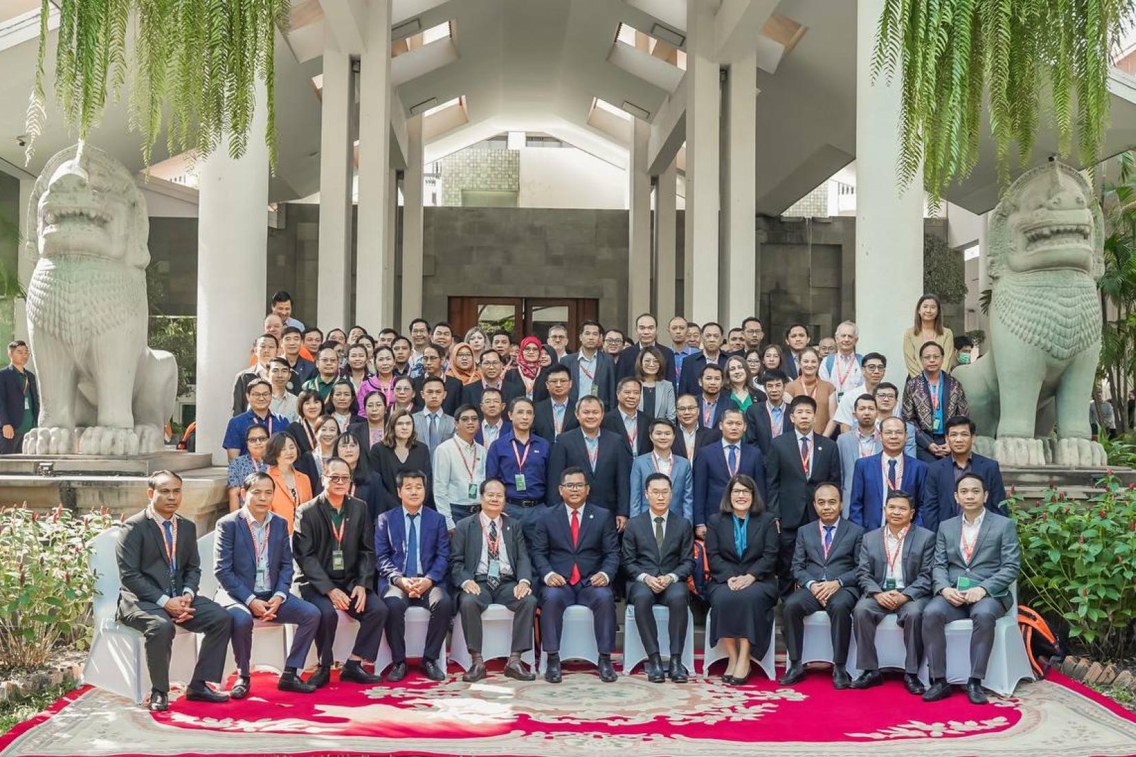 Delegates at the 2nd Lower Mekong Fish Passage Conference in Siem Reap 