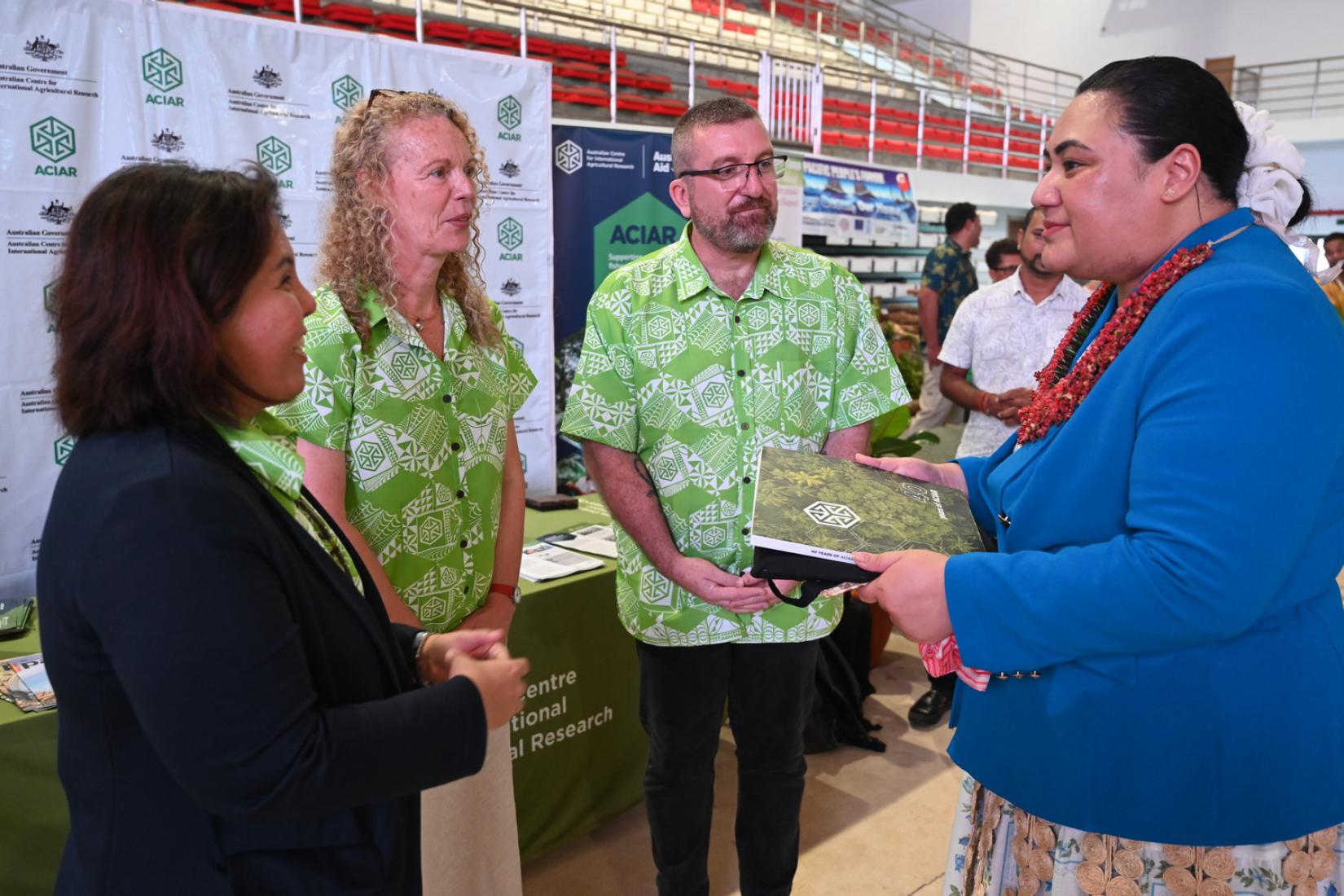 ACIAR staff at the 2025 Pacific Week of Agriculture and Forestry, held in Nuku'alofa, Tonga.