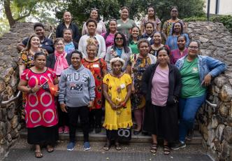 Woman at 2026 inception workshop for Meryl Williams Fellowship Pacific cohort