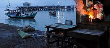 A fishing hut in Myanmar