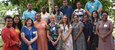 Group shot in Fiji