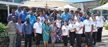 Group of people at launch of AMR project